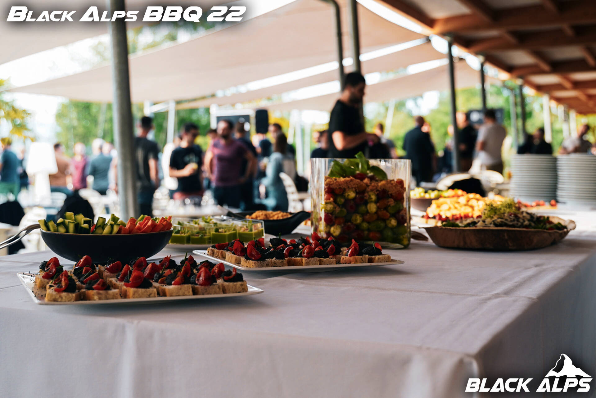 BBQ dinner buffet at Black Alps BBQ 2022